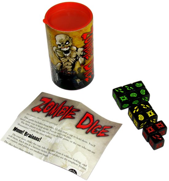 Thumbnail van een extra afbeelding van het spel Zombie Dice - Dobbelspel - Engelstalig