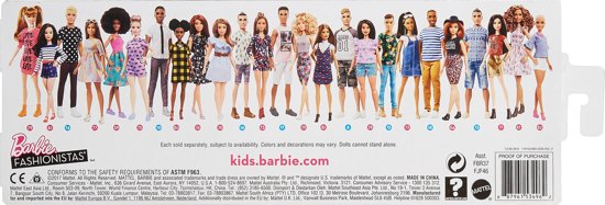 Barbie Fashionistas. Wear Your Heart- Petite - Barbiepop