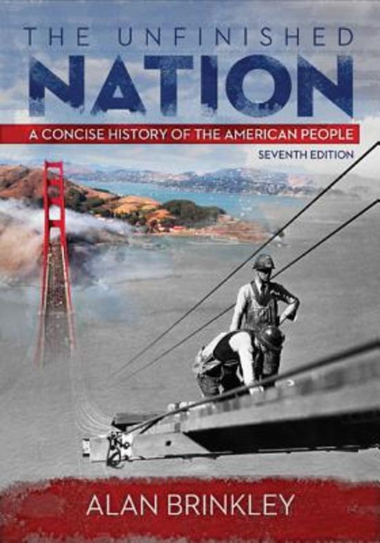 The Unfinished Nation A Concise History of the American People, Brinkley - Exam Preparation Test Bank (Downloadable Doc)