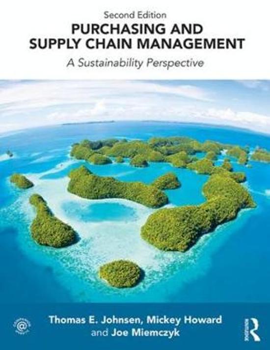 Samenvatting Purchasing and Supply Chain Management -  Purchasing & Supply Chain Management (EBB742B05)