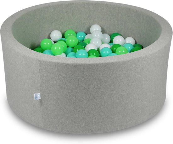 Ballenbak - 300 ballen - 90 x 40 cm - ballenbad - rond grijs