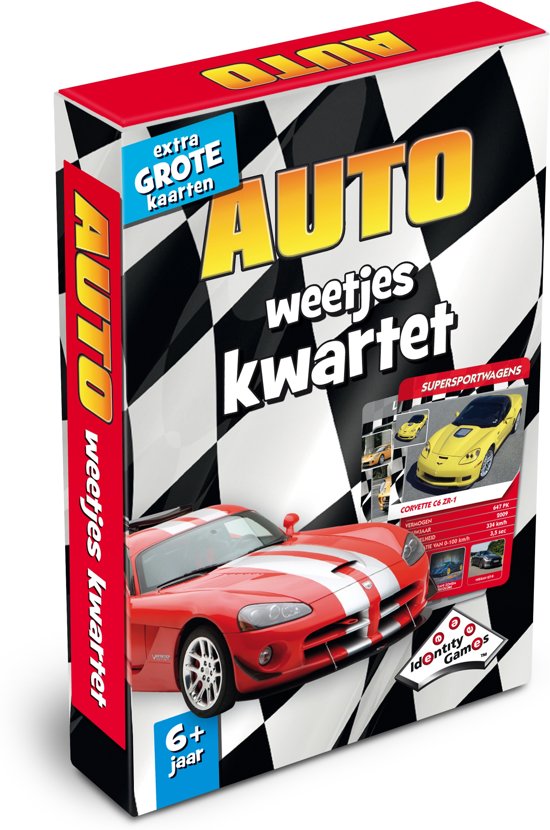 Afbeelding van het spel Auto Weetjeskwartet - Kaartspel - Special Edition