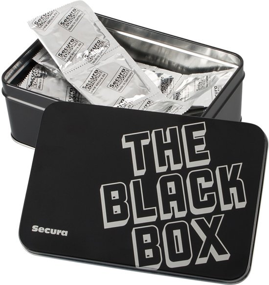 The Black Box - 50 Genopte Condooms