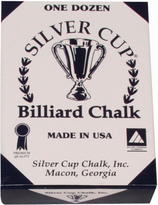 Silver Cup biljart krijt blauw (12st.)