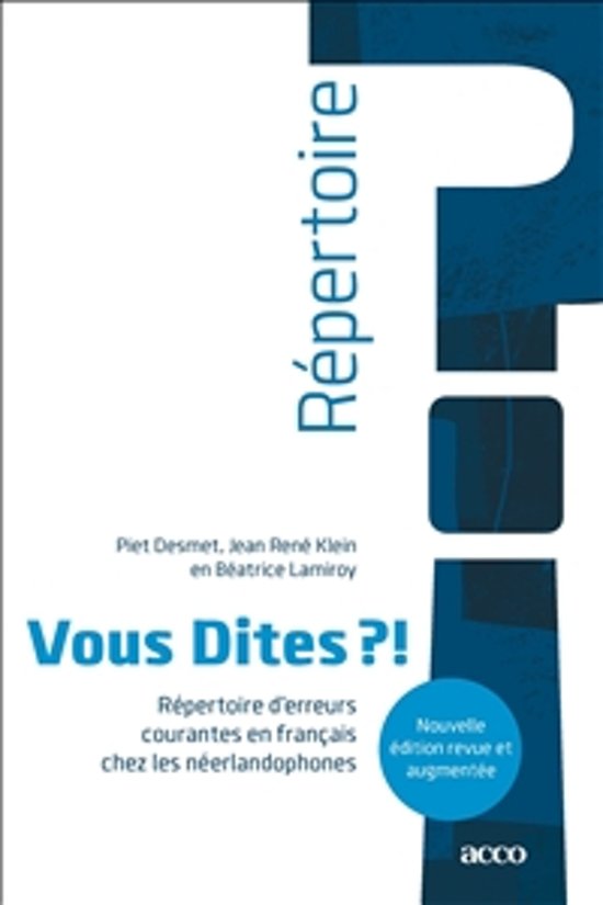 Woordenlijst Francais des Affaires 1 - Vous Dites?!