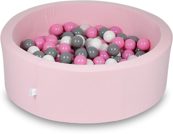 Ballenbak - 200 ballen - 90 x 30 cm - ballenbad - rond roze