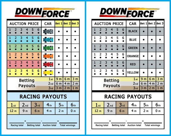 Downforce - Engelstalig bordspel