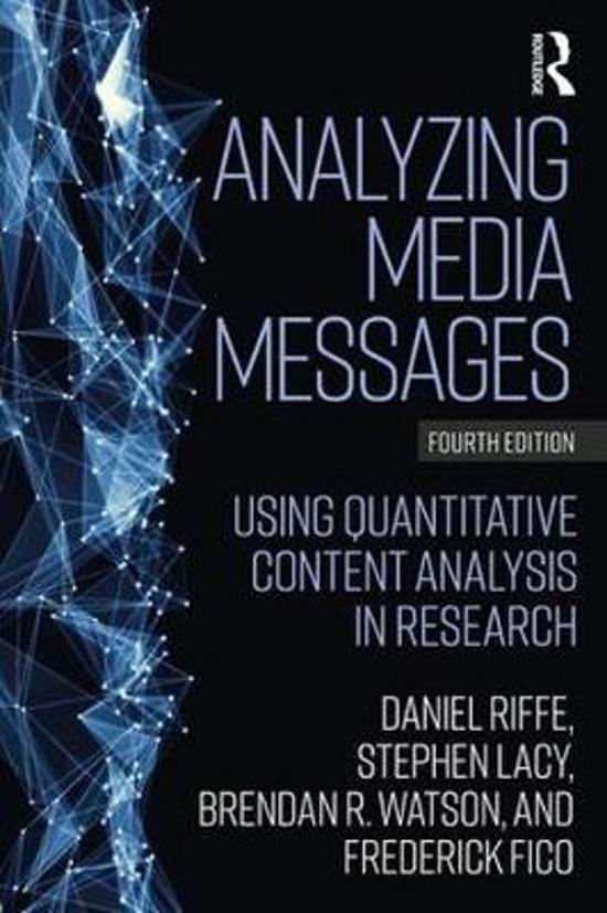 Samenvatting boek Analyzing Media Messages
