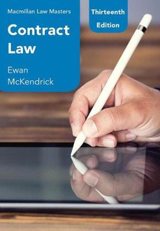 First Class Contract Law Notes (LLB)