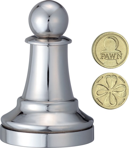 Afbeelding van het spel Cast Chess Puzzle Pawn - silver