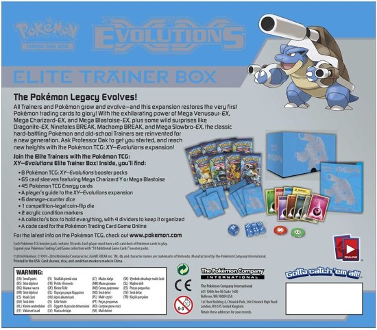 Thumbnail van een extra afbeelding van het spel Pokemon kaarten - Evolutions XY12 - Elite Trainer Box - Mega Blastoise