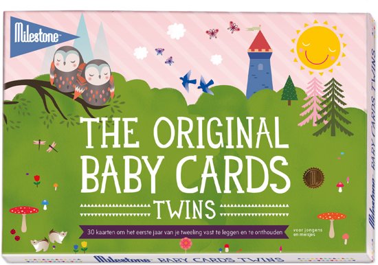 Baby photo cards twins original