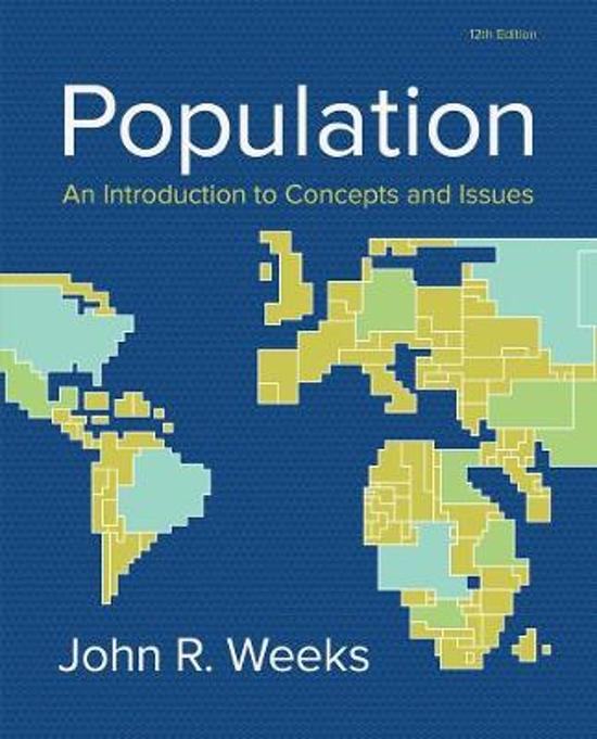 Aantekeningen hoorcolleges Demography and Global Population Issues
