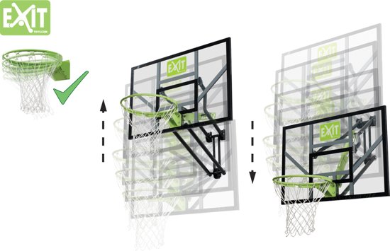 EXIT Galaxy Wand Basketbalring met dunkring
