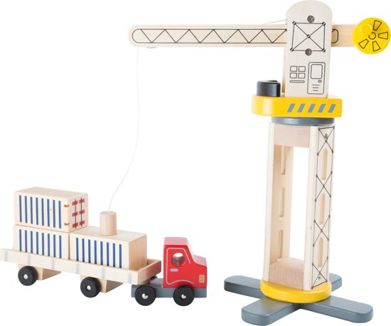 Afbeelding van het spel Wooden crane and transporter
