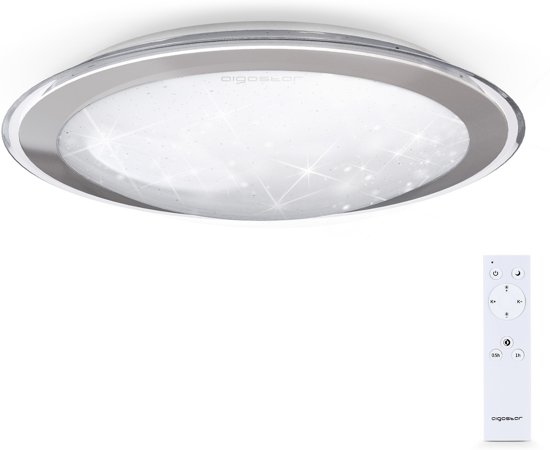Aigostar Led Plafondlamp Met Afstandsbediening Ceiling Lamp Warm Tot Koelwit Licht 60w O 527 Mm