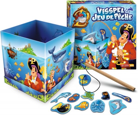 Thumbnail van een extra afbeelding van het spel Piet Piraat Visspel - Kinderspel