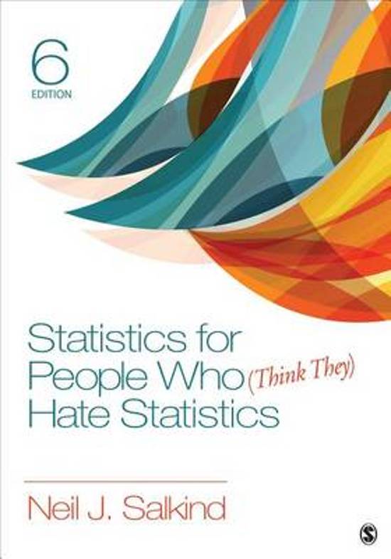 Statistics for People Who (Think They) Hate Statistics, Salkind - Exam Preparation Test Bank (Downloadable Doc)