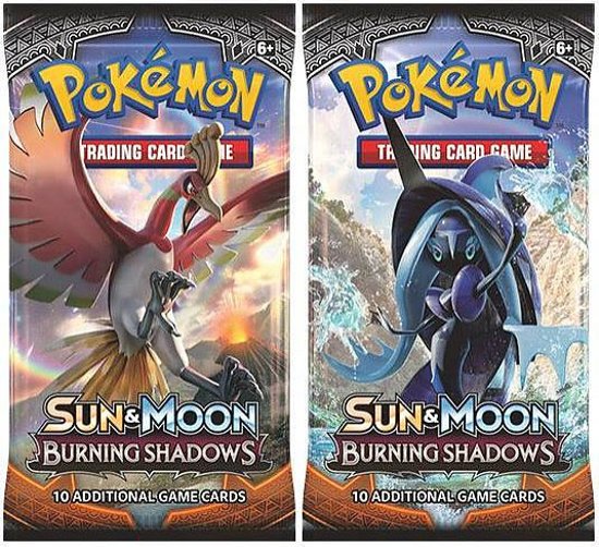 Afbeelding van het spel 2 Pakjes Pokemon Kaarten Sun & Moon Burning Shadows