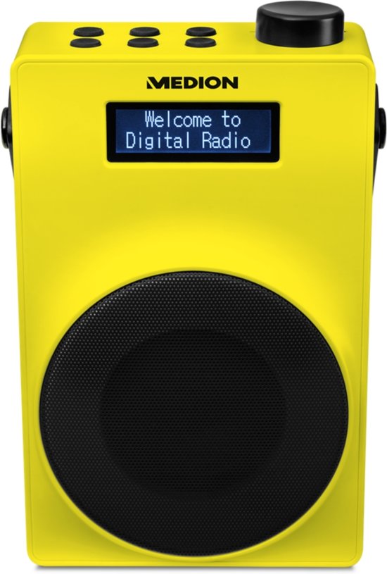 MEDIONÂ® LIFE E66880 Draagbare DAB+ Radio (geel)