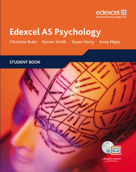 Edexcel As Psychology Student Book   Activebook With Cdrom