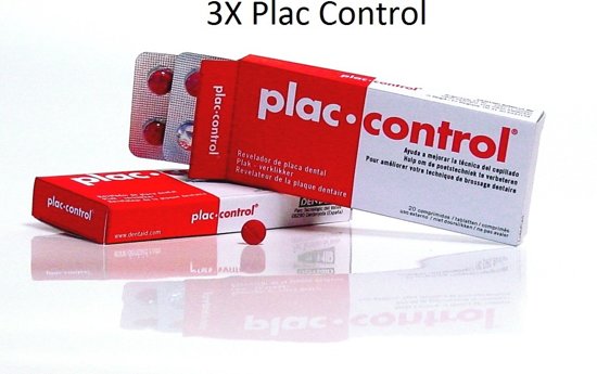 Foto van Dentaid Plac Control Tabletten - 3 x 20 stuks - Voordeelverpakking