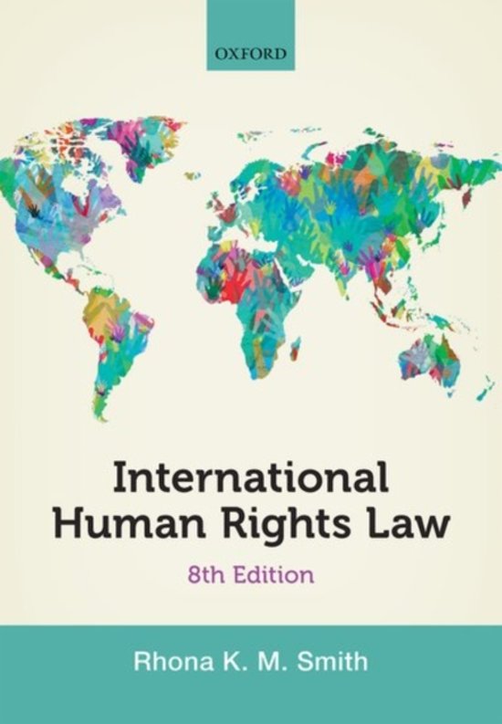International Human Rights Law Rhona K. M. Smith Eighth Edition ISBN: 978-0-19-880521-2