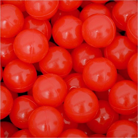 50 Babybalballen 5,5 cm Kinderballenbadje Kunststofballen Babyballen Rood