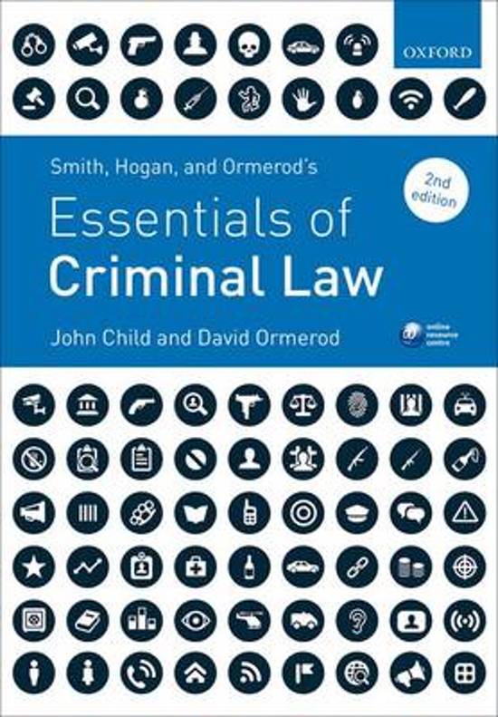 Advanced Criminal Law Exam Notes (First Class) 