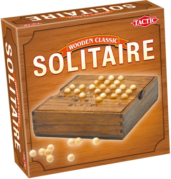 Afbeelding van het spel Tactic Houten Solitaire Classic