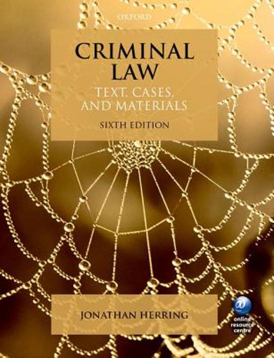 Criminal Law Essay Outlines (First Class) 