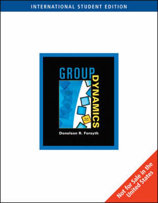 Chapter 10 - Group Dynamics - Assignment 2