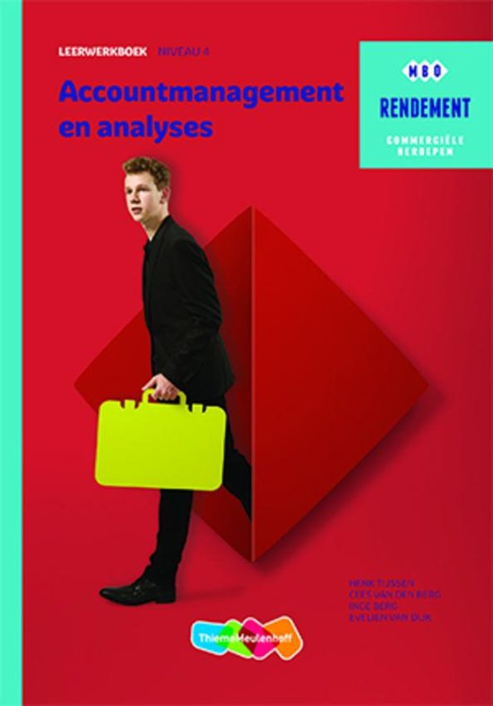  Rendement - Accountmanagement en analyses Leerwerkboek -   (ACC)