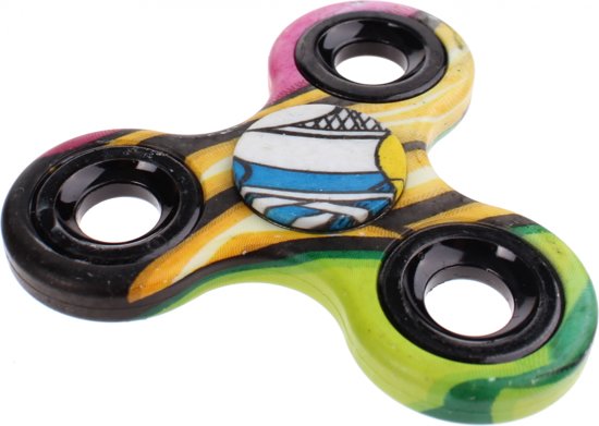 Afbeelding van het spel Toi-toys Fidget Spinner Multicolor Print 8 Cm