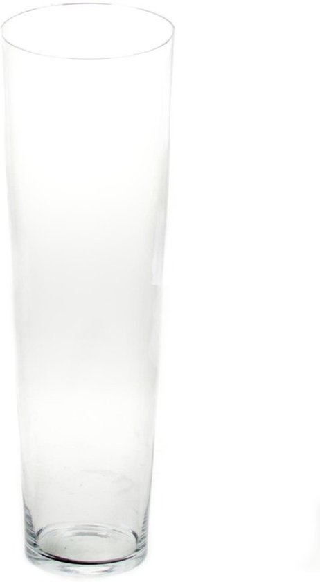 Wonderbaar bol.com | Conische vaas glas 60 cm - Glazen bloemenvaas taps JV-64