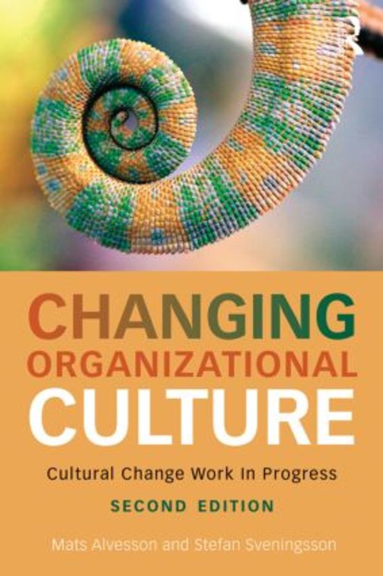 Notes Changing Organizational Culture