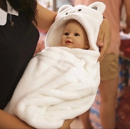 Comfortabele Baby Badjas- Leuke Animal CARTOON baby deken- KIDS Hooded Badjas- Peuter Baby Handdoek