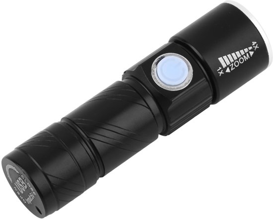 Oplaadbare USB LED Zaklamp - Herlaadbare Flashlight - Oplaadbaar