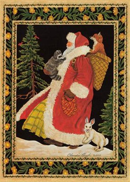 Afbeelding van het spel Santa & Animals Holiday Cards
