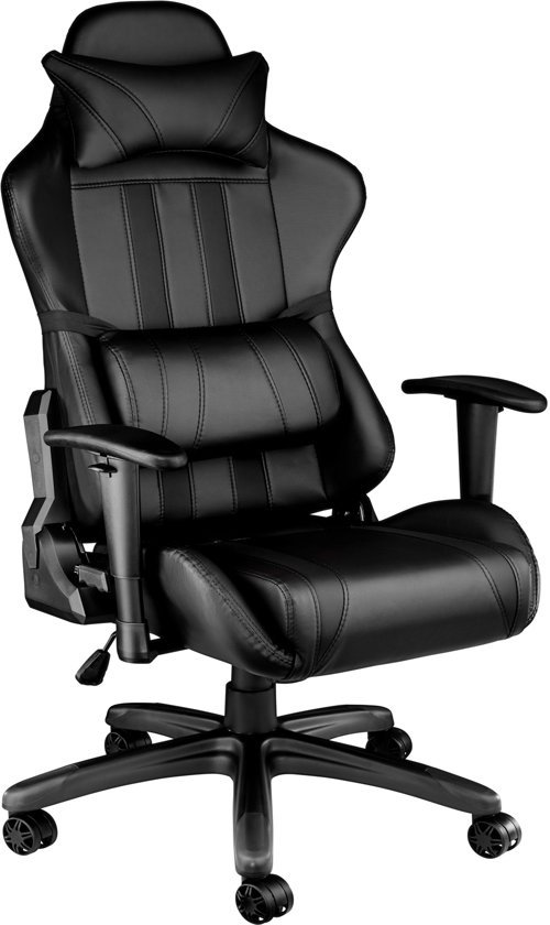 TecTake Gaming chair bureaustoel - Premium racing - Zwart