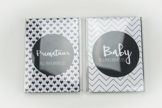 Mijlpaalkaarten baby voor eerste jaar; fotokaarten voor jongens, meisjes en prematuur - Mamaliefde