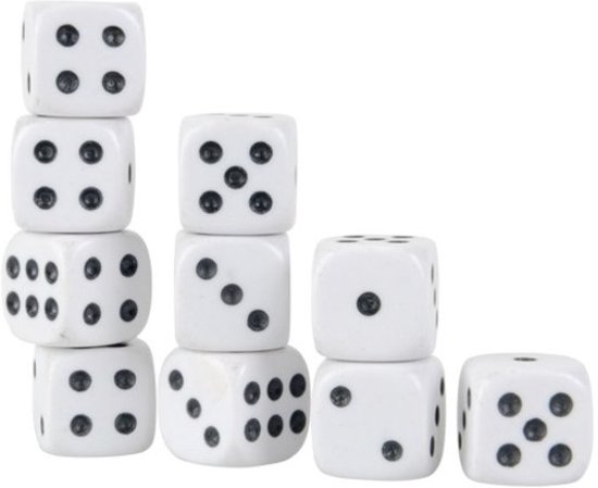 Thumbnail van een extra afbeelding van het spel Yahtzee Scoreblok + 10x Witte Dobbelstenen | Spel voor op Reis | Scoreblock | Spelletjes | Dobbelspellen | Spellen