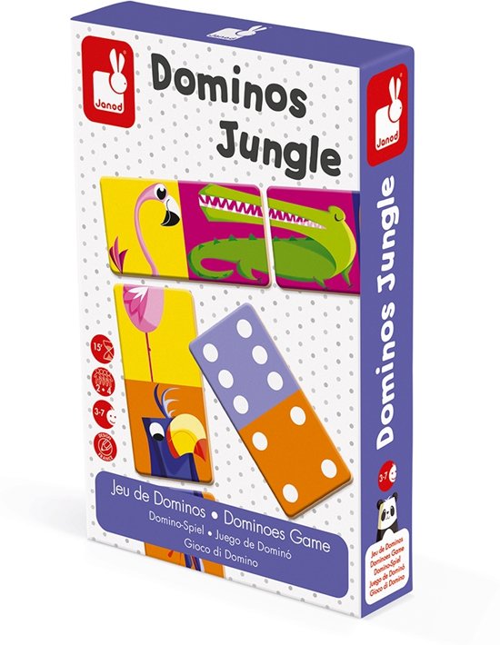 Afbeelding van het spel Janod Spel - matching - domino jungle