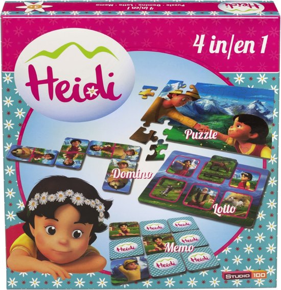 Afbeelding van het spel Heidi spel - 4-in-1 speldoos