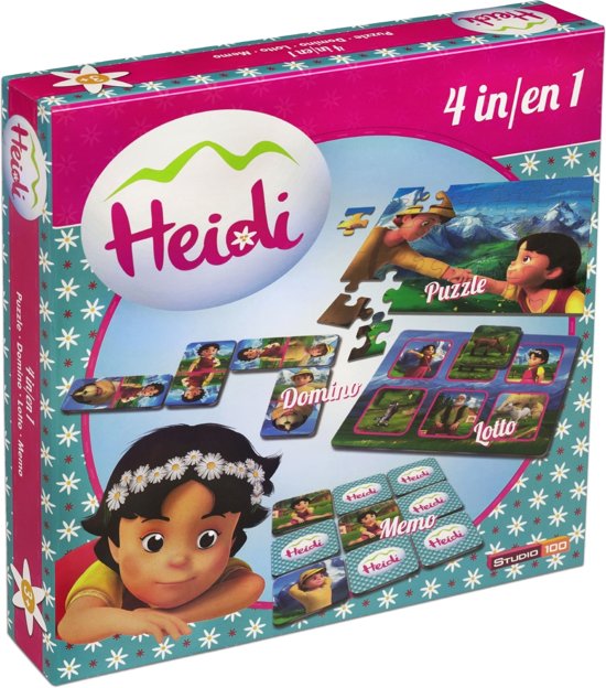 Thumbnail van een extra afbeelding van het spel Heidi spel - 4-in-1 speldoos