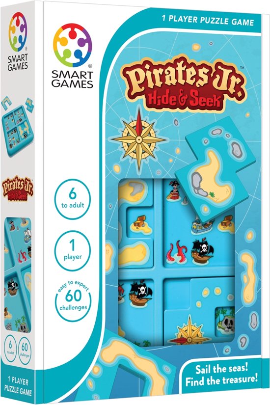 Afbeelding van het spel Smart Games Pirates Hide & Seek Jr (60 opdrachten)