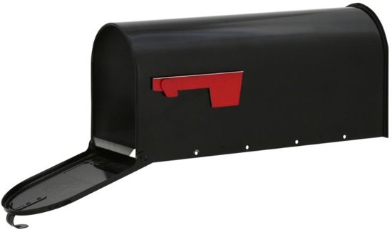 Amerikaanse brievenbus / US mailbox (zwart, staal)