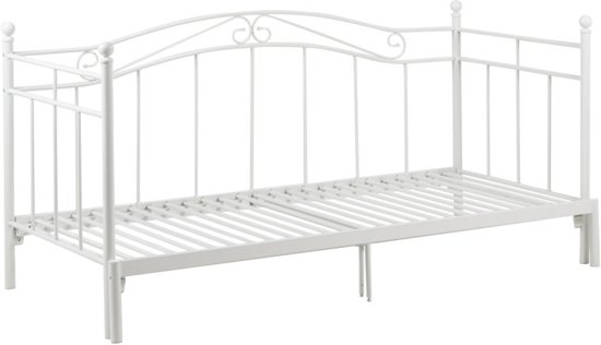 Wit metalen bedbank