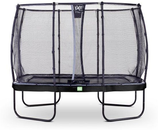 EXIT Elegant trampoline 244x427cm met veiligheidsnet Deluxe - zwart