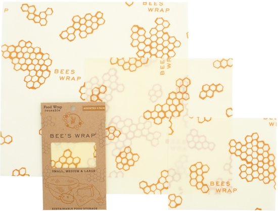 Bee's Wrap Bijenwas Doekjes - Starter Pack (3 Stuks)